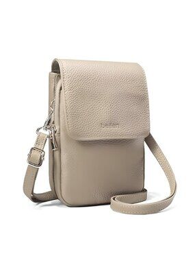 Genuine Leather Small Crossbody Bags for Women, Cell Phone Cross body Bags